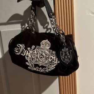 JUICY COUTURE Brown Velvet Purse